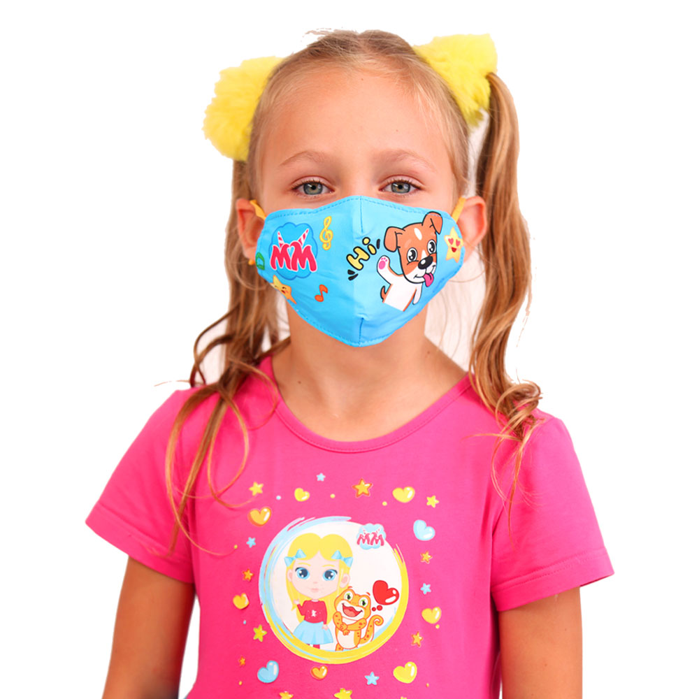 Kids Face Masks Little Heroes from Maya and Mary (Blue)