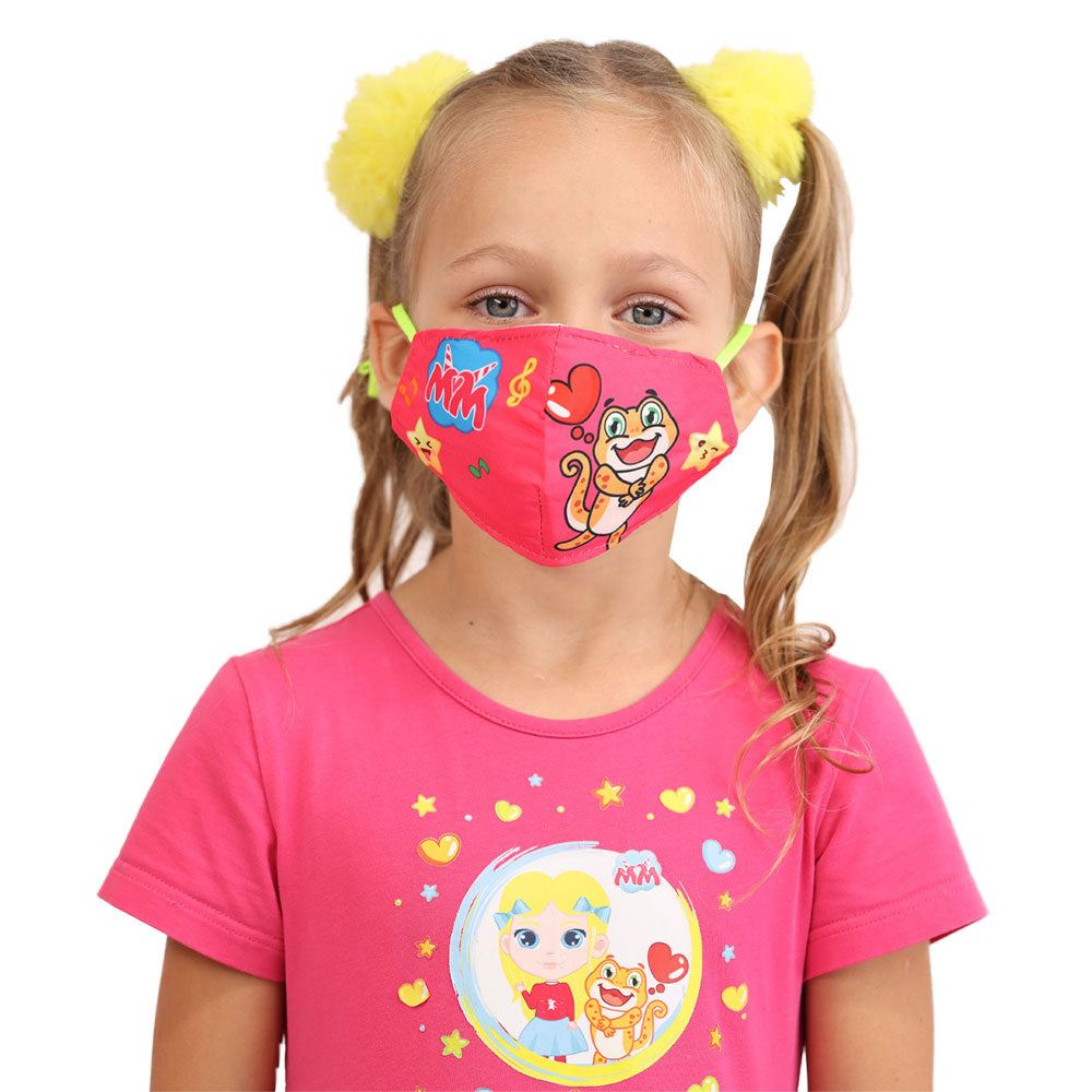 Kids Face Masks Little Heroes from Maya and Mary (Red)