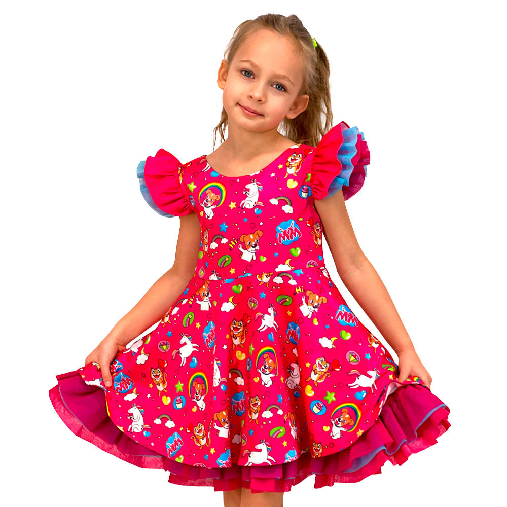 cute dresses for 7 year olds Ulitacool Girls Fall Winter Dress 7-9 Years Toddler Kids Cute Sequin Glitter Party Carnival Gown Formal Dress Classic Clothes Red